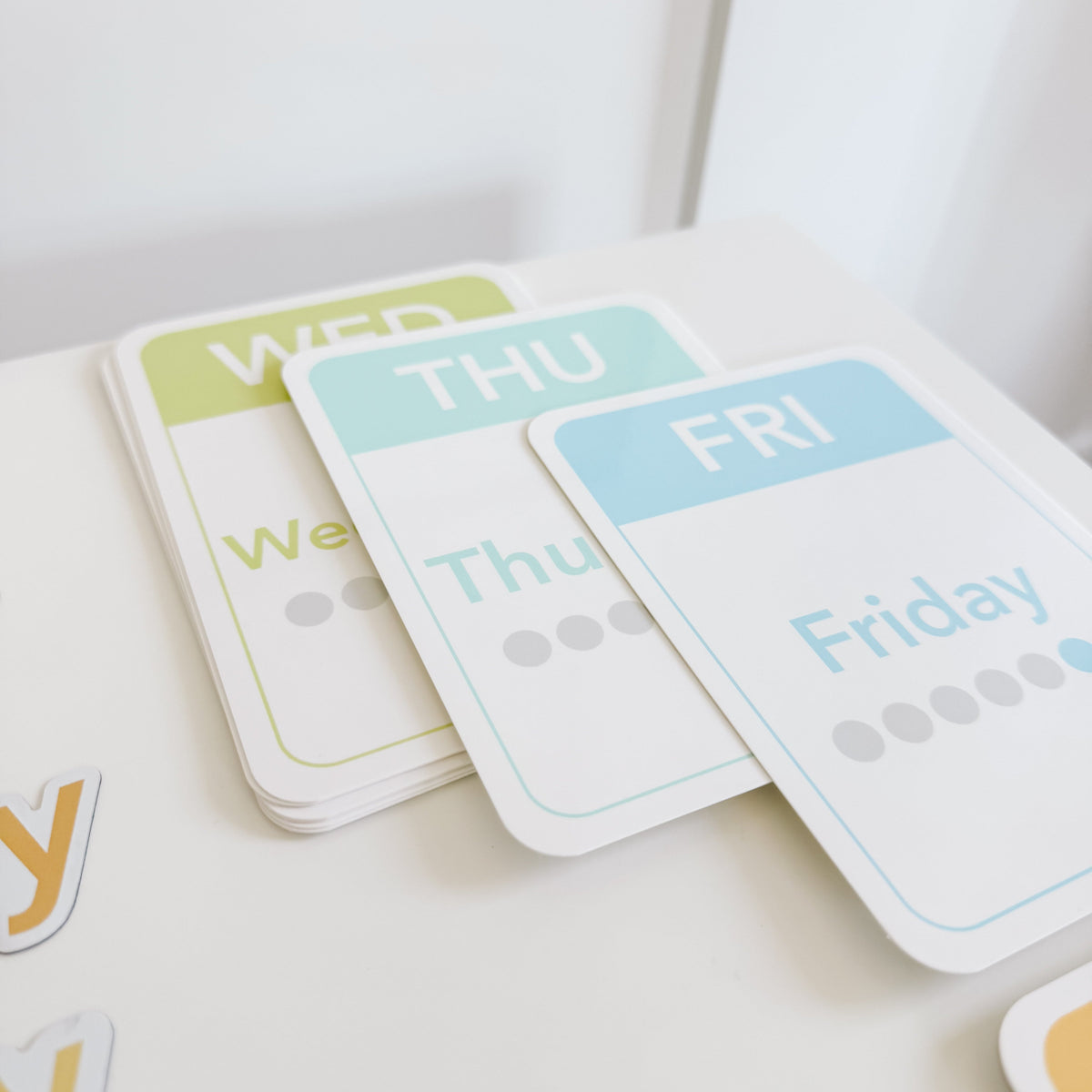 Calendar Flash Cards & Magnets for Kids | Days, Months & Seasons