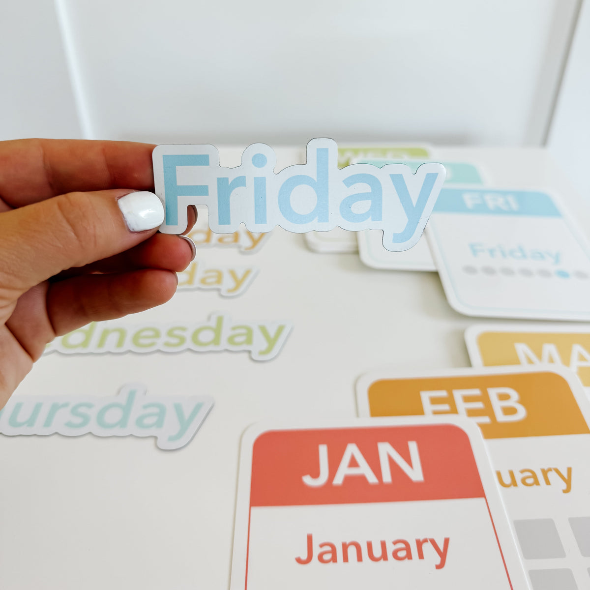 Calendar Flash Cards & Magnets for Kids | Days, Months & Seasons