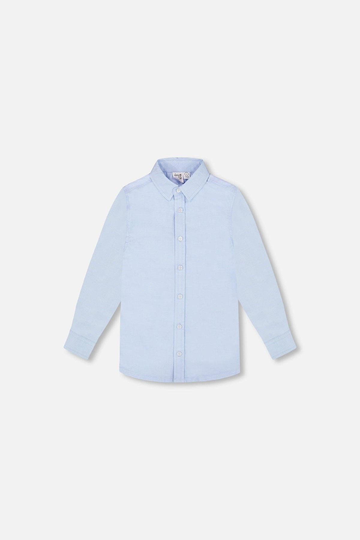 Long Sleeve Button Down Shirt Pale Blue