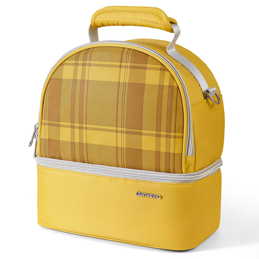 Insulated Lunch Box Double Deck Cooler Bag-0