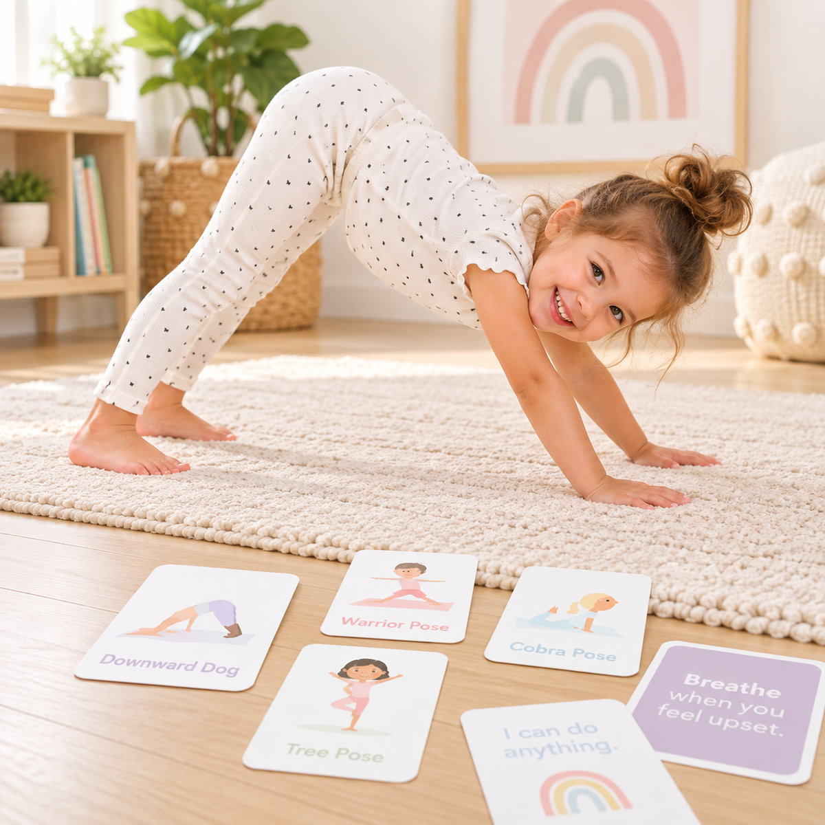 Feelings & Mindfulness Cards for Kids – 50-Card Wellness Bundle